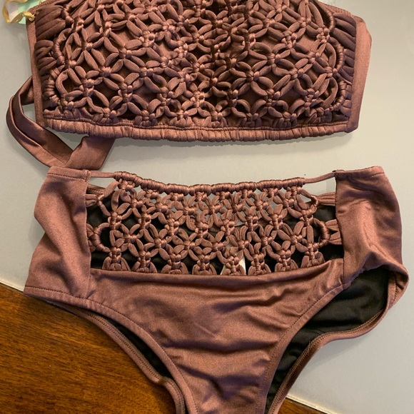 Cosita Linda Safari Macrame bikini new with tags size small - Picture 2 of 8